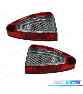 FANALI PER FORD MONDEO IV 4P 10-14 LED BIANCO ROSSO
