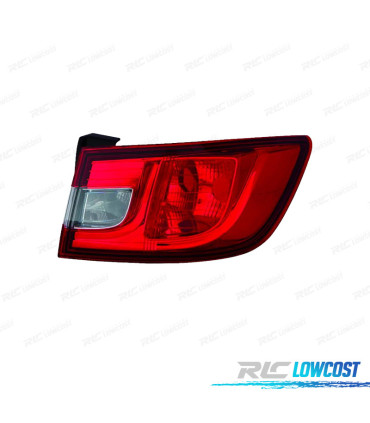 FANALE DX PER RENAULT CLIO IV 12-16 BIANCO ROSSO