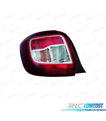 FANALE SINISTRO DACIA SANDERO STEPWAY 13-17 BIANCO ROSSO VERNICIATO