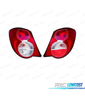 FANALI PER DAEWOO CHEVROLET AVEO SEDAN 11- BIANCO ROSSO