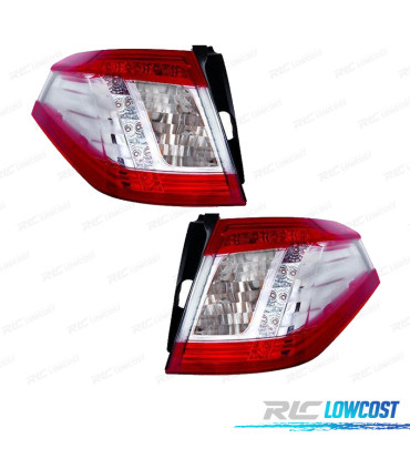FANALI PER PEUGEOT 508 STATION WAGON 11-14 LED BIANCO ROSSO
