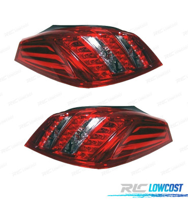 FANALI PER PEUGEOT 508 BERLINA 11-14 LED BIANCO ROSSO