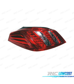 FANALE SINISTRO PER PEUGEOT 508 BERLINA 11-14 LED BIANCO ROSSO