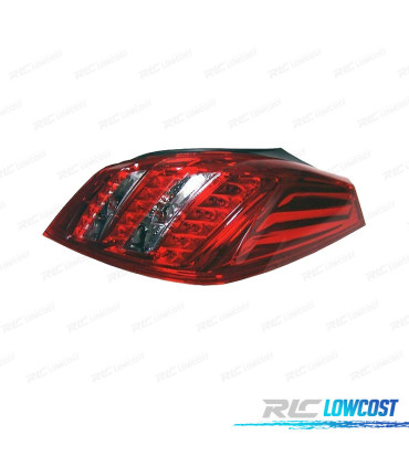 FANALE DESTRO PER PEUGEOT 508 BERLINA 11-14 LED BIANCO ROSSO