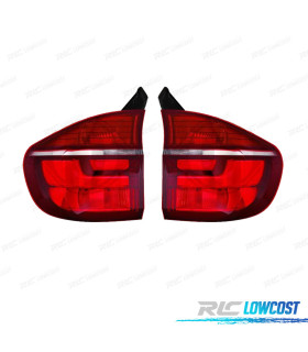 FANALI PER BMW X5 E70 RESTYLING 10-12 LED BIANCO ROSSO