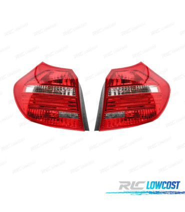 FANALI BMW E87 E81 LED BIANCO ROSSO