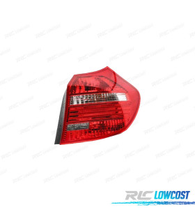 FANALE DESTRO PER BMW E87 5P 03-12 E81 3P 06-12 LED BIANCO ROSSO