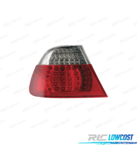 FANALE SINISTRO PER BMW E46 COUPÉ 03-06 LED BIANCO ROSSO