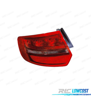 FANALE SINISTRO PER AUDI A3 SPORTBACK 5P 09-12 LED BIANCO ROSSO