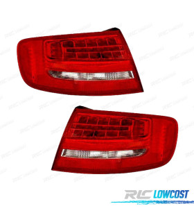 FANALI PER AUDI A4 AVANT 08-11 LED BIANCO ROSSO