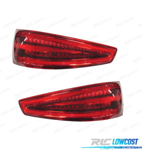 FANALI PER AUDI Q3 11-14 LED BIANCO ROSSO