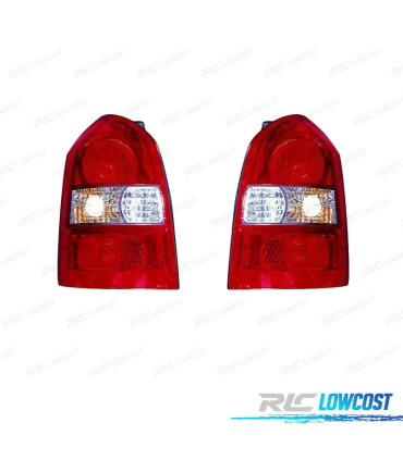 FANALI PER HYUNDAI TUCSON 04-10 BIANCO ROSSO