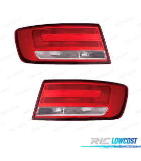 FANALI PER AUDI A4 SEDAN 15-20 BIANCO ROSSO
