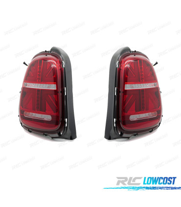FANALI A LED MINI COOPER F55 F56 F57 14-17 ROSSO BIANCO
