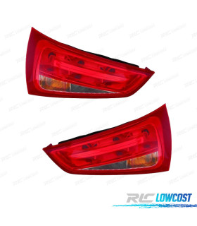 FANALI PER AUDI A1 SPORTBACK 10-14 BIANCO ROSSO