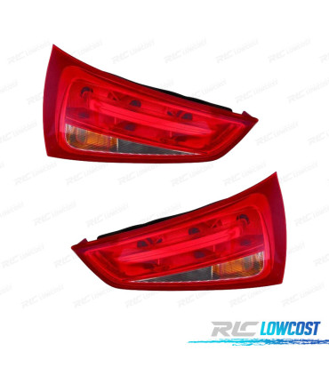 FANALI PER AUDI A1 SPORTBACK 10-14 BIANCO ROSSO