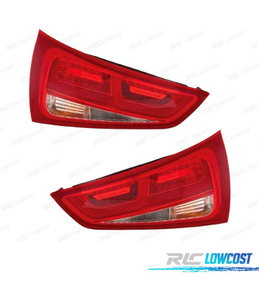FANALI PER AUDI A1 SPORTBACK 10-14 LED BIANCO ROSSO
