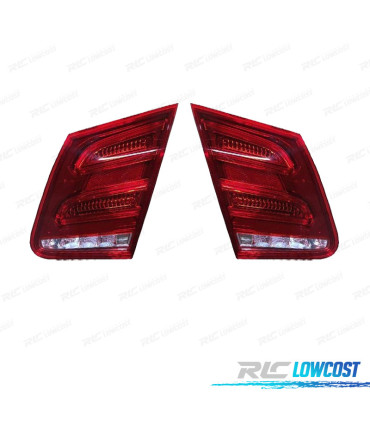 FANALI PER MERCEDES CLASSE E W212 BERLINA 13- LED BIANCO ROSSO
