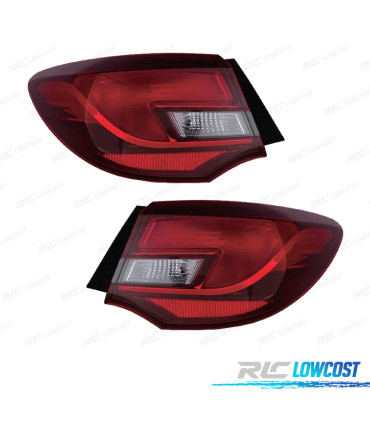 FANALI PER OPEL ASTRA J SEDAN 12- BIANCO ROSSO