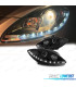 FARI SEAT LEON ALTEA TOLEDO 04-09 LUCE DIURNA LED FONDO NERO