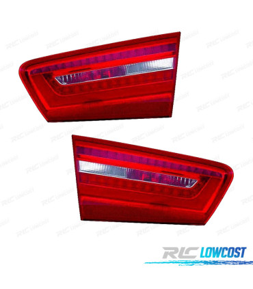 FANALI PER AUDI A6 4P 11-13 LED BIANCO ROSSO