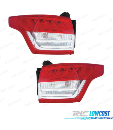 FANALI PER FORD KUGA II 13-17 LED BIANCO ROSSO