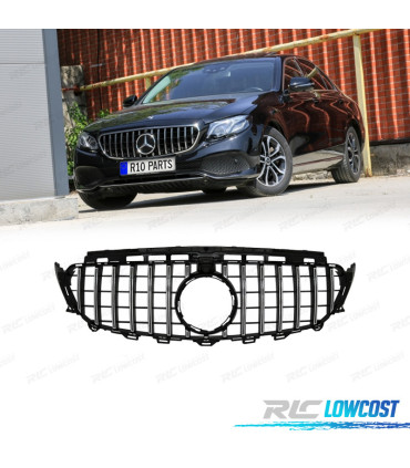 GRIGLIA MERCEDES CLASSE E W213 16-19 LOOK AMG GTR NERO CROMATO