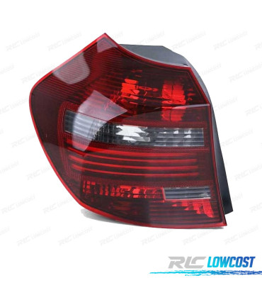 FANALE A LED SINISTRO BMW E81 E87 LCI 07-11 ROSSO AFFUMICATO