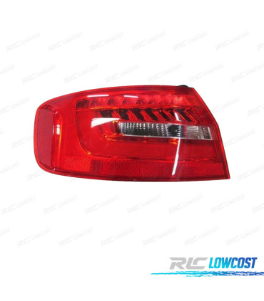 FANALE SINISTRO AUDI A4 SEDAN 12-15 LED BIANCO ROSSO