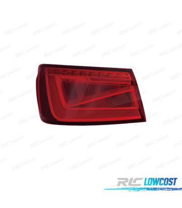 FANALE SINISTRO PER AUDI A3 SEDAN 4P 12-16 LED ROSSO AFFUMICATO