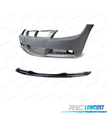 PARAURTI BMW E90 91 05-08 LOOK M SENZA SRA SENZA PDC + SPOILER ANTERIORE M PERFORMANCE