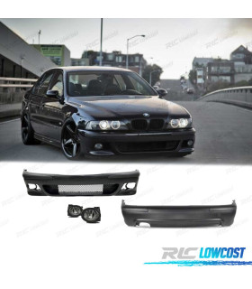 KIT CARROZZERIA BMW E39 95-03 LOOK M5 PARAURTI ANTERIORE POSTERIORE FARI ANABBAGLIANTI