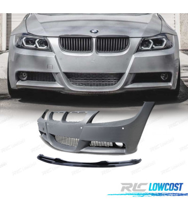 PARAURTI PER BMW E90 91 05-08 PACCHETTO M PDC SPOILER ANTERIORE M PERFORMANCE
