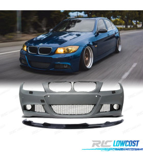 PARAURTI BMW E90 E91 LCI 08-11 LOOK M PDC SRA + SPOILER ANTERIORE M PERFORMANCE