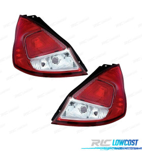 FANALI PER FORD FIESTA 3 5P 13- BIANCO ROSSO