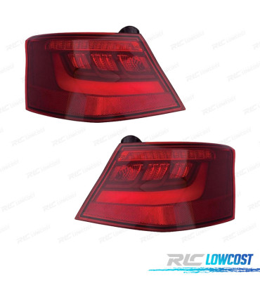 FANALI PER AUDI A3 3P 12-16 LED ROSSO