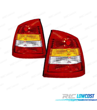 FANALI PER OPEL ASTRA G 4P 98-04 AMBRA