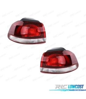 FANALI ESTERNI PER VOLKSWAGEN VW GOLF VI 3 5P 08-10 LOOK GTI FUMÉ