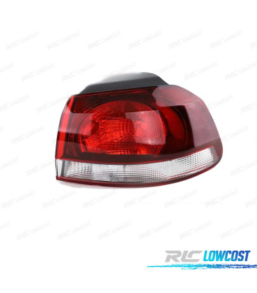 FANALE DESTRO ESTERNO PER VOLKSWAGEN VW GOLF VI 3 5P 08-10 LOOK GTI AFFUMICATO
