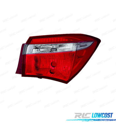 FANALE DESTRO PER TOYOTA COROLLA SEDAN 4P 13-17 BIANCO ROSSO