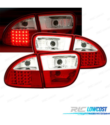 FANALI SEAT LEON 99-05 LED ROSSO CROMATO
