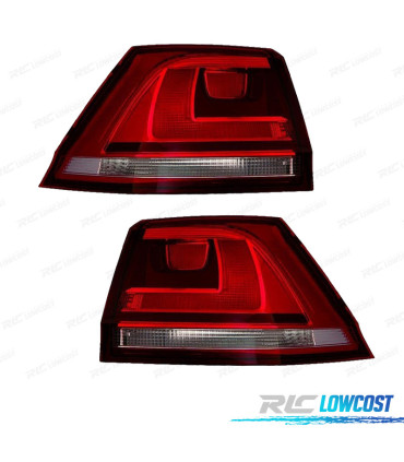FANALI PER VOLKSWAGEN VW GOLF VII VARIANT 12-17 FUMÈ ROSSO