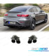 TERMINALI SCARICO MERCEDES GLC C253 X253 15-18 LOOK AMG GLC43 NERO
