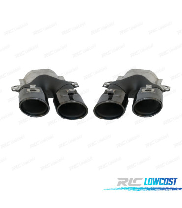 TERMINALI SCARICO MERCEDES GLC C253 X253 15-18 LOOK AMG GLC43 NERO