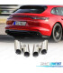 TERMINALI SCARICO PORSCHE PANAMERA 17- LOOK GTS ARGENTO OPACO