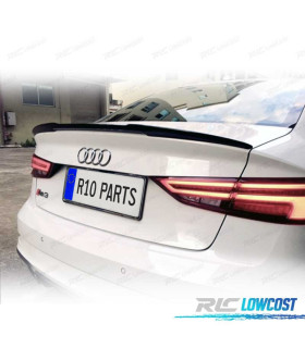 SPOILER PER AUDI A3 8V SEDAN 12-20 ASPECTO RS3 IN ABS