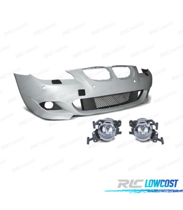 PARAURTI ANTERIORE BMW E60 E61 03-07 PACK M PDC + FENDINEBBIA