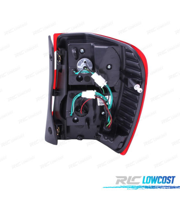 FANALI A LED JEEP GRAND CHEROKEE 99-05 ROSSO AFFUMICATO