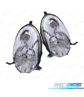 FARI PER NISSAN MICRA K12 03-07 FONDO CROMATO