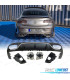 DIFFUSORE MERCEDES W213 COUPE C238 LOOK E53 TERMINALI DI SCARICO NERO CROMATO